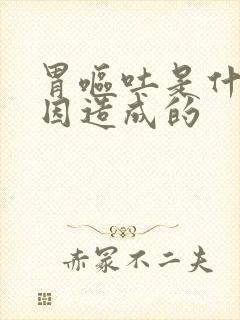 胃呕吐是什么原因造成的