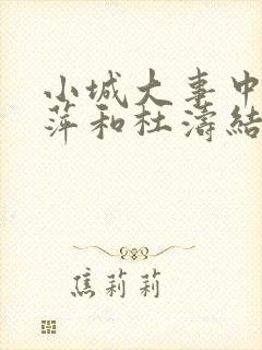 小城大事中李秋萍和杜涛结局