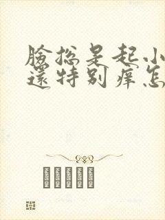 脸总是起小疙瘩还特别痒怎么回事