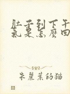 肚子到下午就胀气是怎么回事