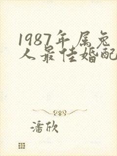 1987年属兔人最佳婚配
