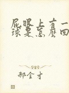 屁眼上有一个肉球是怎么回事封面