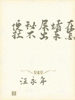 便秘屎堵在肛门拉不出来怎么办封面