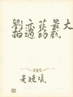 刘亦菲最大尺度拍过的戏