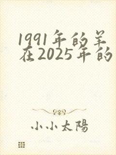 1991年的羊在2025年的运势怎么样