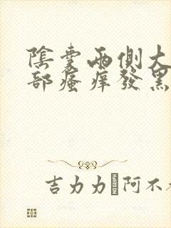 阴囊两侧大腿根部瘙痒发黑