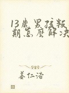 13岁男孩叛逆期怎么解决