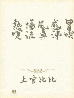 热伤风感冒打喷嚏流鼻涕吃什么药封面