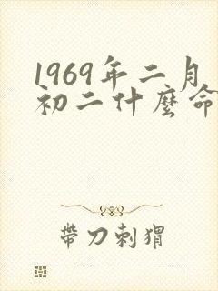 1969年二月初二什么命