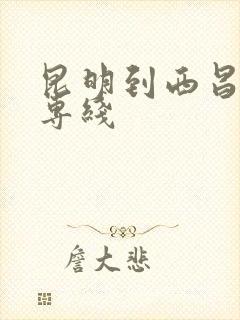 昆明到西昌物流专线