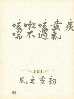 咳嗽咳黄痰气短喘不过气