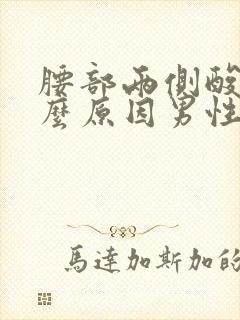 腰部两侧酸痛什么原因男性