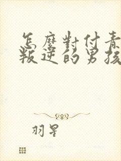 怎么对付青春期叛逆的男孩