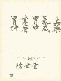 胃寒胃气上逆吃什么中成药