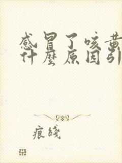 感冒了咳黄痰是什么原因引起的