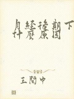 月经后期下体疼什么原因