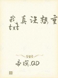 我真没想重生啊txt