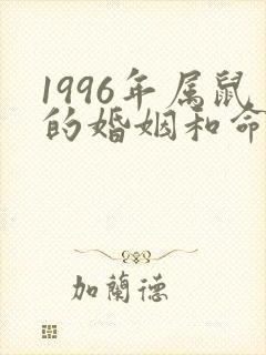 1996年属鼠的婚姻和命运