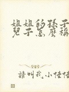 姐姐的孙子叫我儿子怎么称呼