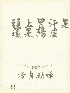 头上冒汗是阴虚还是阳虚封面