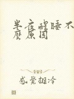 半夜醒睡不着什么原因