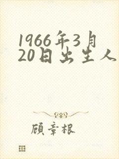 1966年3月20日出生人命运