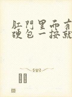 肛门里面有一个硬包一按就疼封面