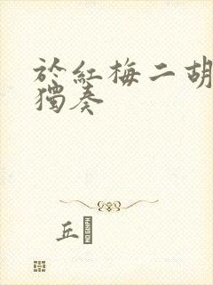 于红梅二胡赛马独奏