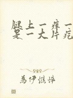 腿上一痒一抓就是一大片疙瘩封面