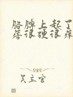 胳膊上起了个疙瘩很硬很痒