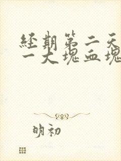 经期第二天流了一大块血块是怎么回事