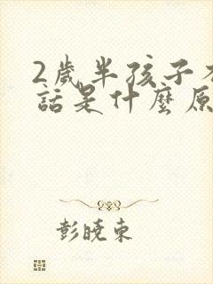 2岁半孩子不说话是什么原因