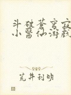 斗破苍穹寂寞的小医仙游戏世界