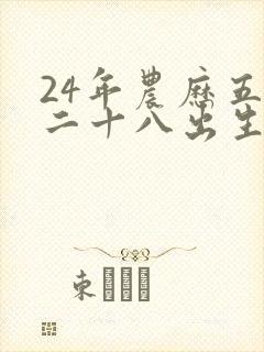 24年农历五月二十八出生男孩命运如何