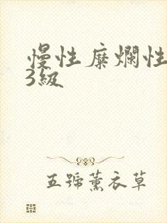 慢性糜烂性胃炎3级