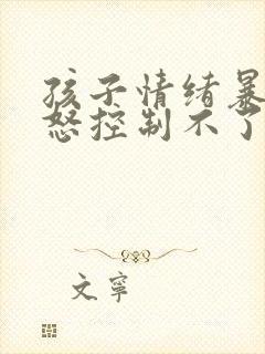 孩子情绪暴躁易怒控制不了