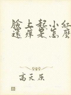 脸上起小红疙瘩还痒是怎么回事