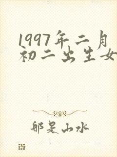 1997年二月初二出生女人命运封面