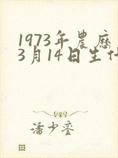 1973年农历3月14日生什么命