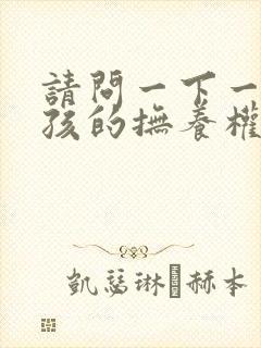 请问一下一般小孩的抚养权的官司费用多