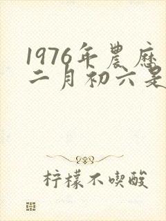 1976年农历二月初六是什么样的命封面