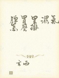 脾胃里湿气太重怎么排封面