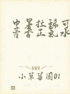 中暑拉稀可以喝藿香正气水吗