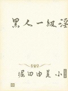 黑人一级淫片色封面