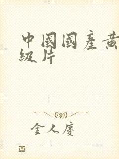 中国国产黄色一级片