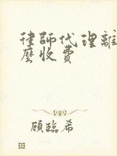 律师代理离婚怎么收费封面