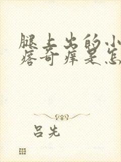 腿上出的小红疙瘩奇痒是怎么回事