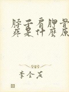 脖子肩胛骨后背疼是什么原因引起的呢封面