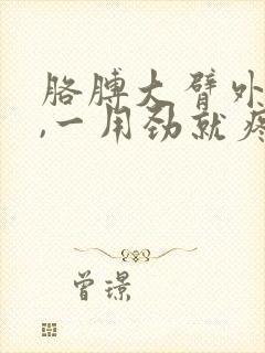 胳膊大臂外侧疼,一用劲就疼