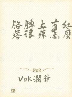 胳膊上有红色疙瘩很痒怎么办